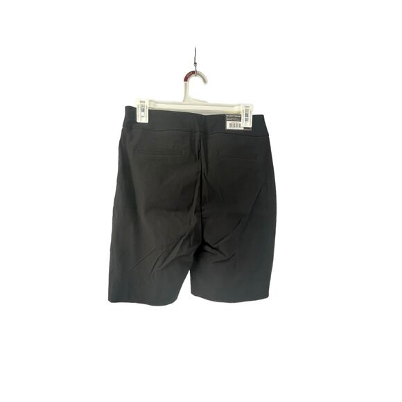 NWT Hilary Radley Black Flat Front Chino Bermuda Shorts Women's Size Small - Picture 6 of 9